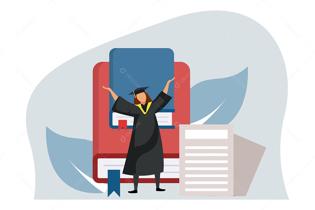 Conceito de Formatura Ilustração Vetor EPS