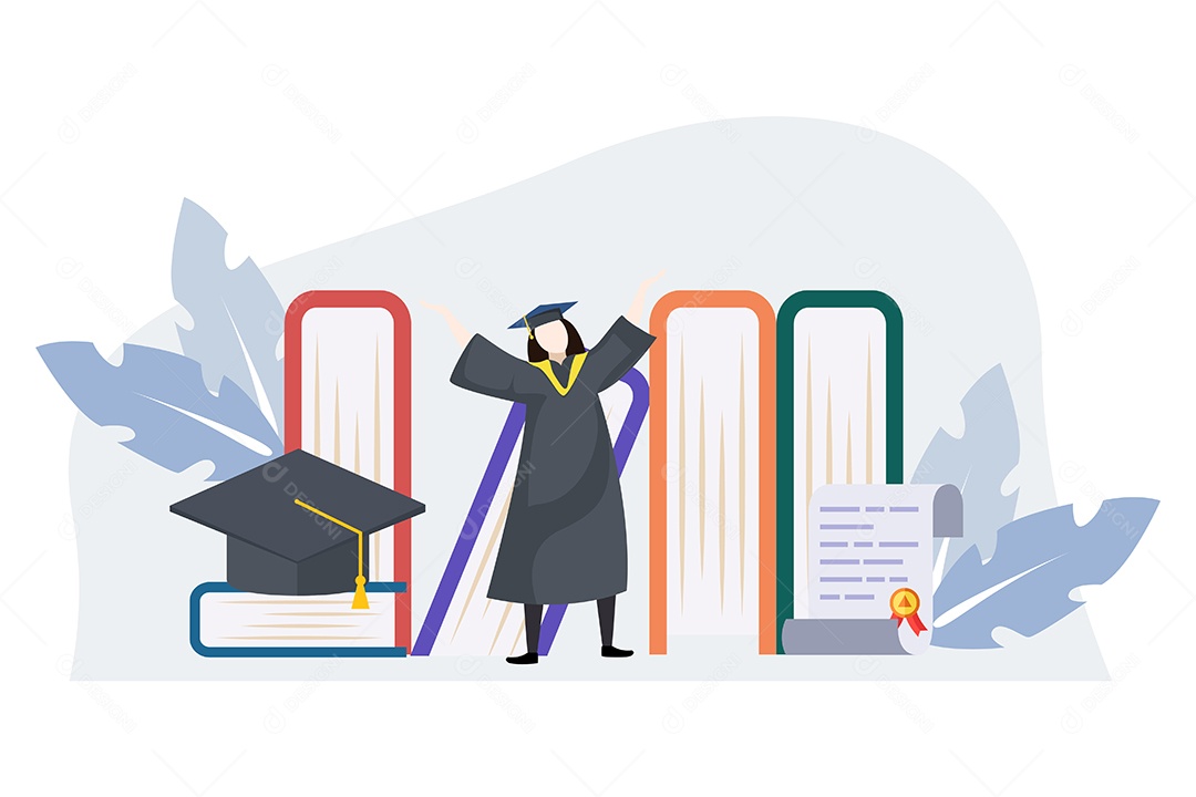 Conceito de Formatura Ilustração Vetor EPS