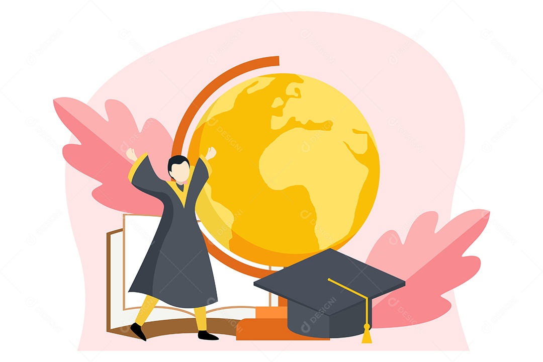 Conceito de Formatura Ilustração Vetor EPS