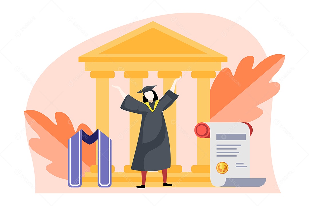 Conceito de Formatura Ilustração Vetor EPS