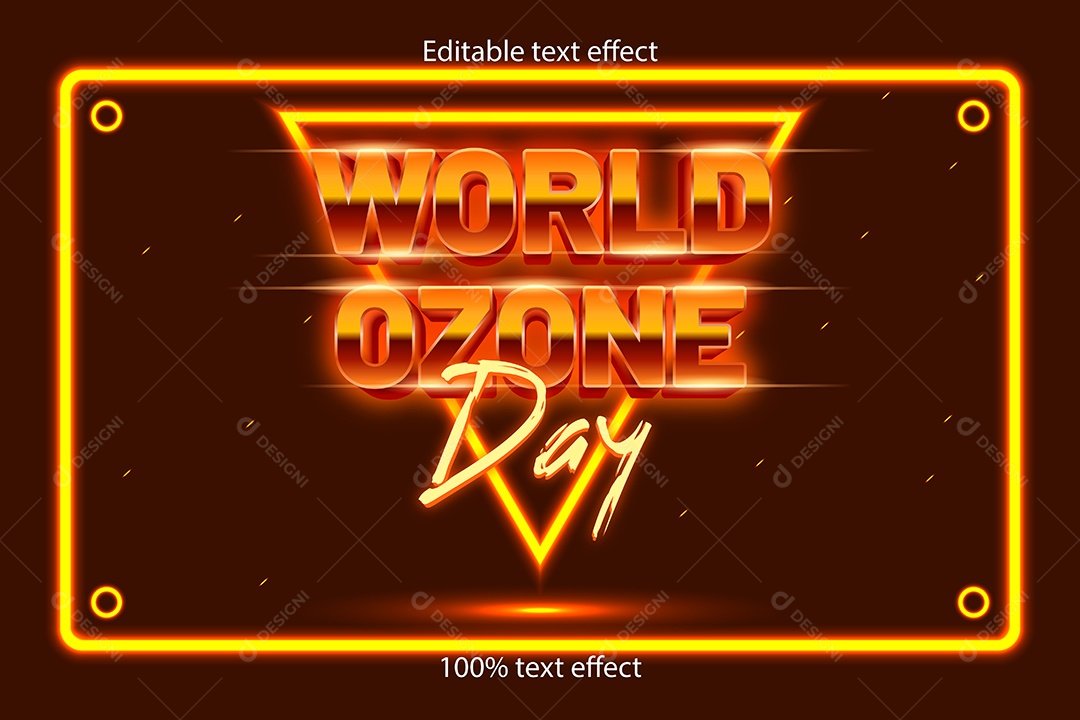 Efeito de Texto Ilustração Vetor EPS Editável