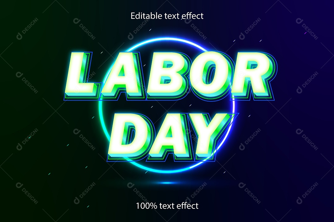 Efeito de Texto Ilustração Vetor EPS Editável