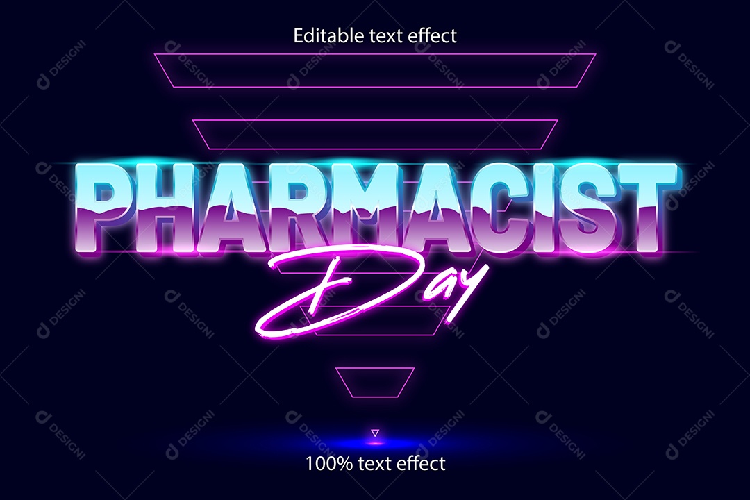 Efeito de Texto Ilustração Vetor EPS Editável