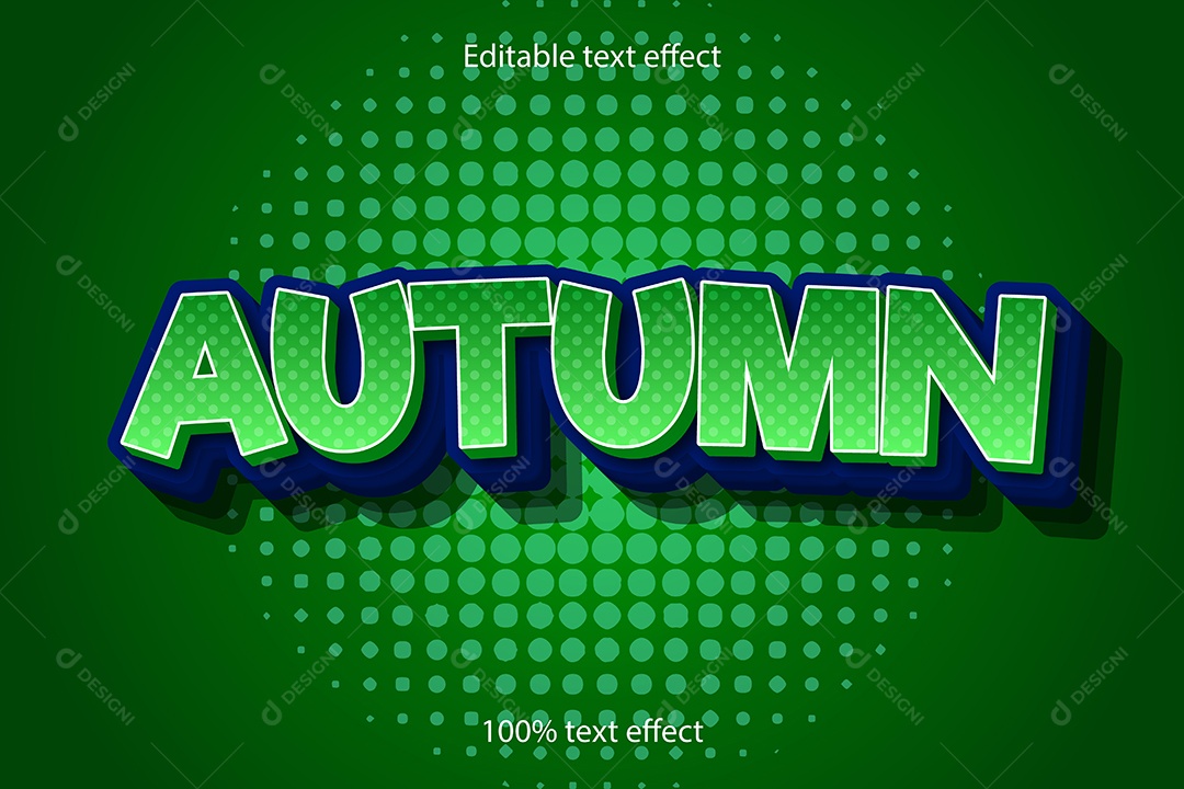 Efeito de Texto Ilustração Vetor EPS Editável