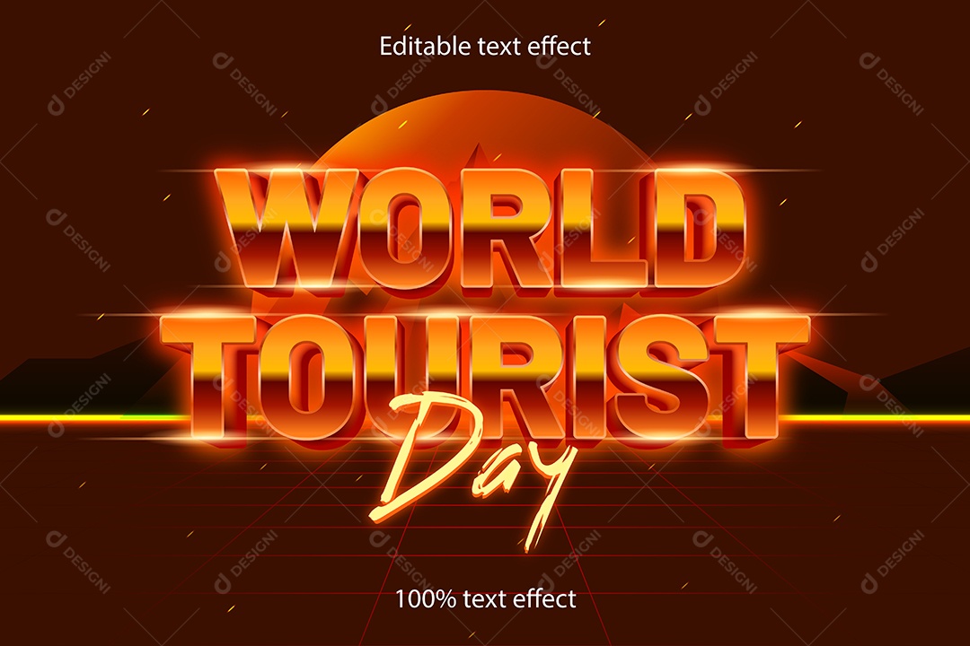 Efeito de Texto Ilustração Vetor EPS Editável