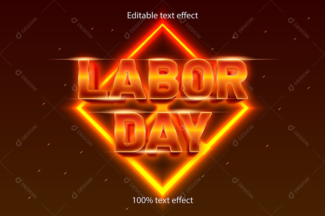 Efeito de Texto Ilustração Vetor EPS Editável