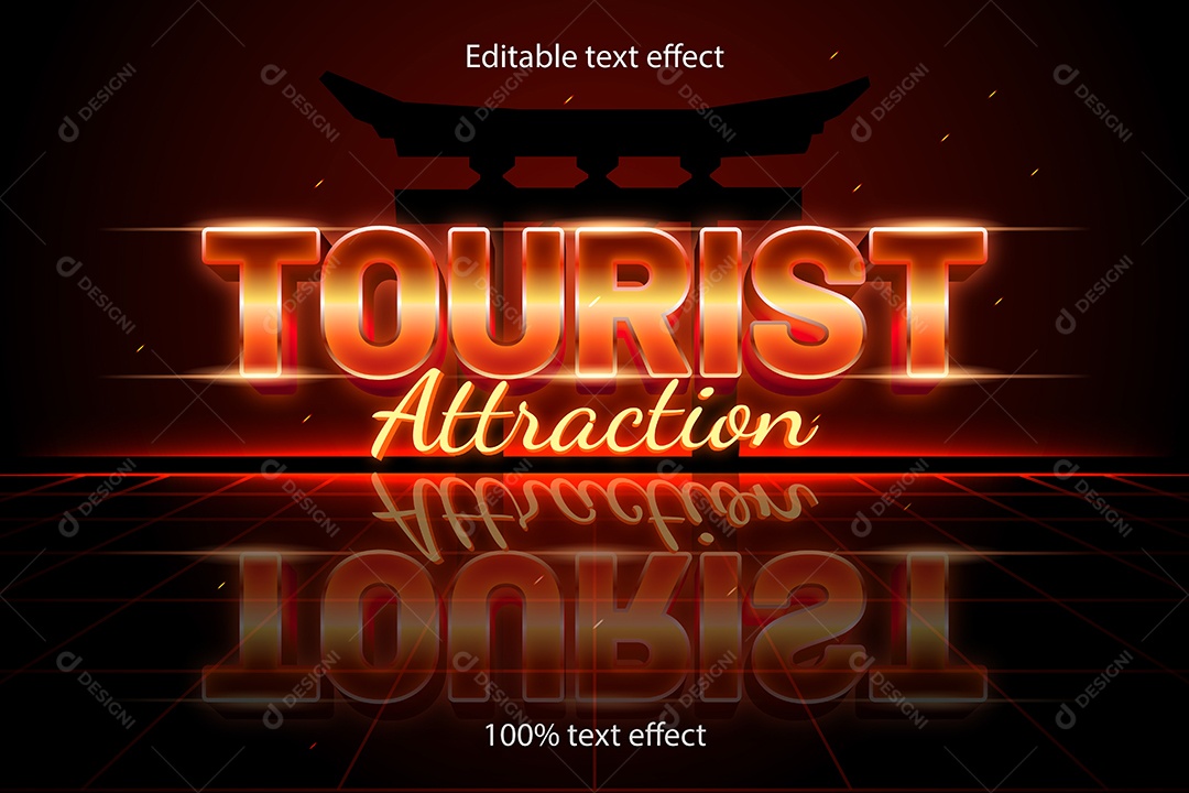 Efeito de Texto Ilustração Vetor EPS Editável