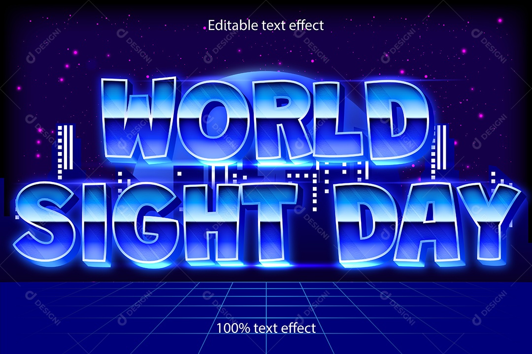 Efeito de Texto Ilustração Vetor EPS Editável