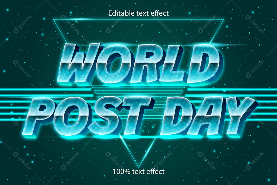 Efeito de Texto Ilustração Vetor EPS Editável