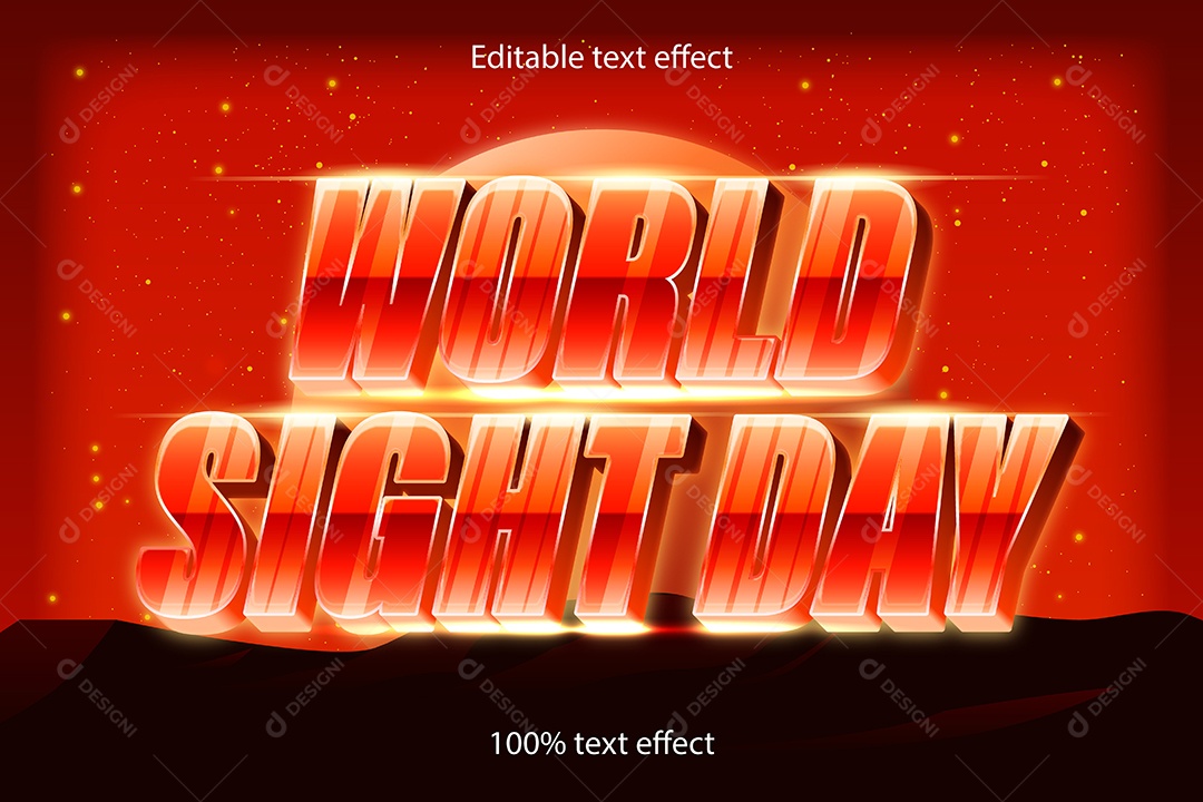 Efeito de Texto Ilustração Vetor EPS Editável