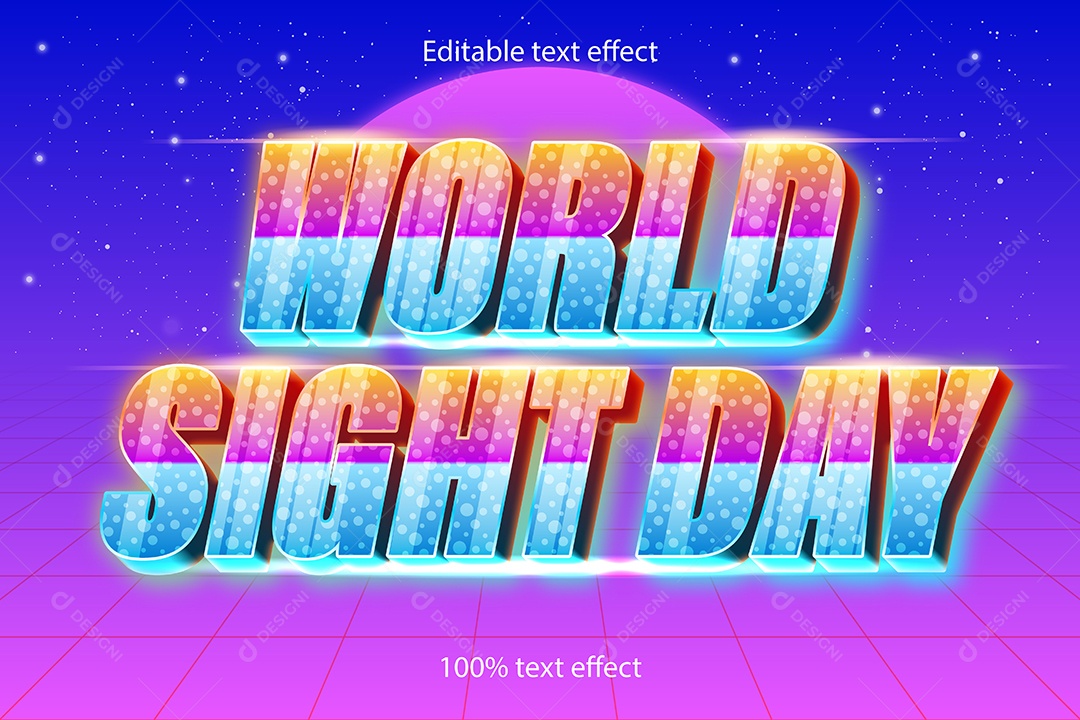 Efeito de Texto Ilustração Vetor EPS Editável