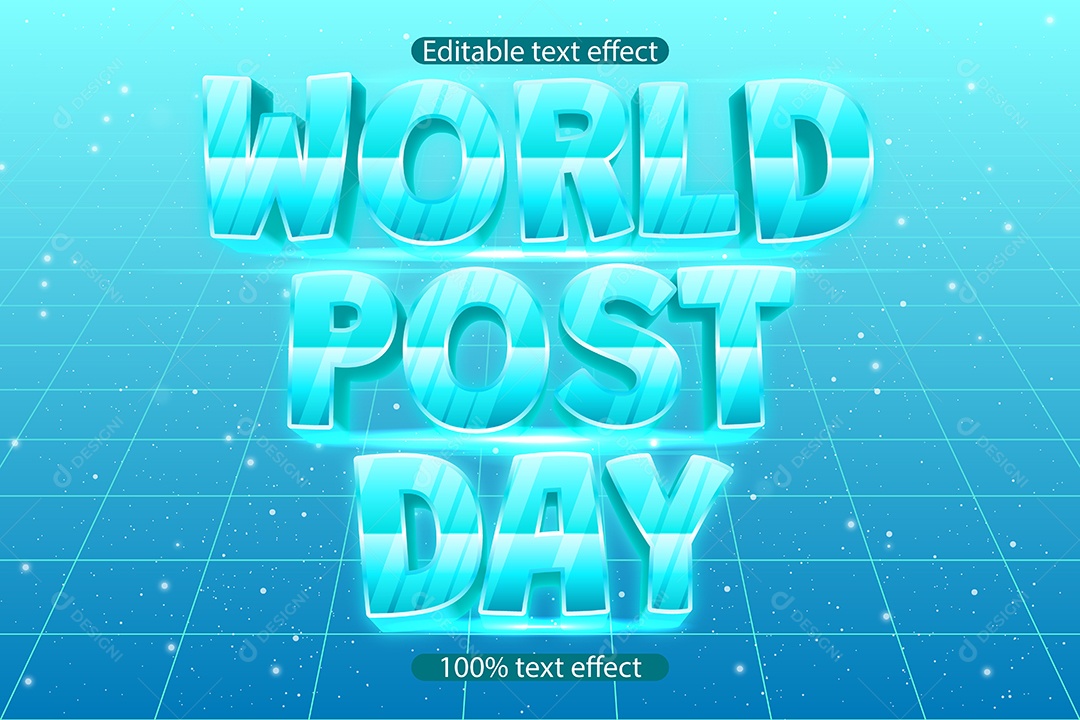 Efeito de Texto Ilustração Vetor EPS Editável