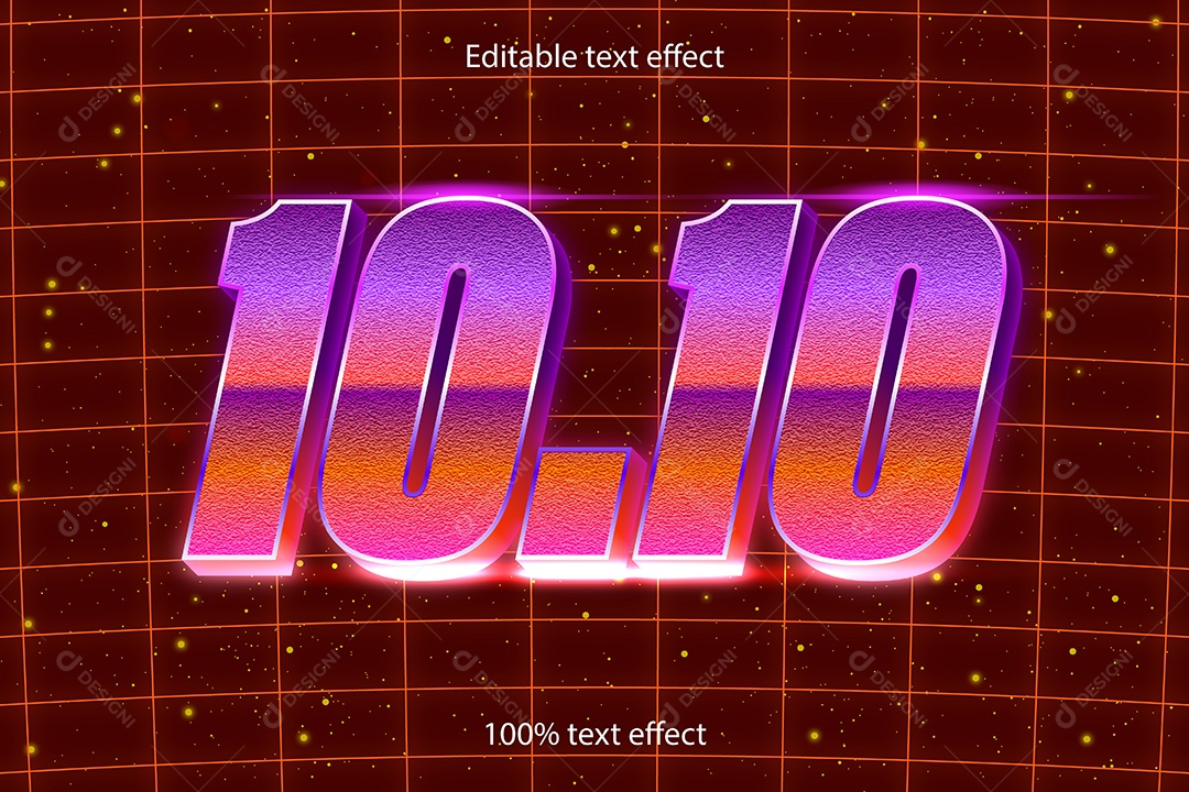 Efeito de Texto Ilustração Vetor EPS Editável