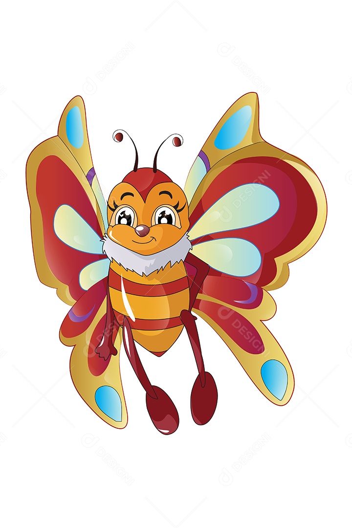 Borboleta Animal Ilustração Vetor EPS + AI