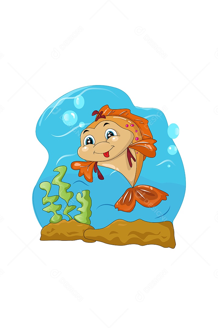 Peixe Animal Ilustração Vetor EPS + AI