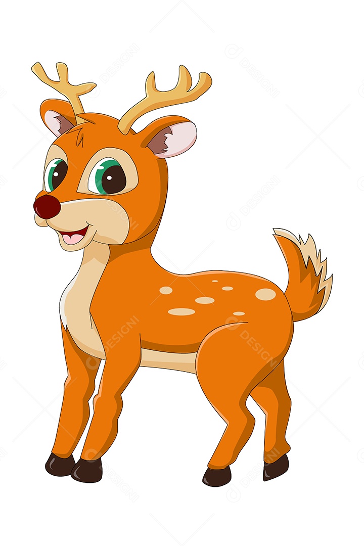 Veado Animal Ilustração Vetor EPS + AI