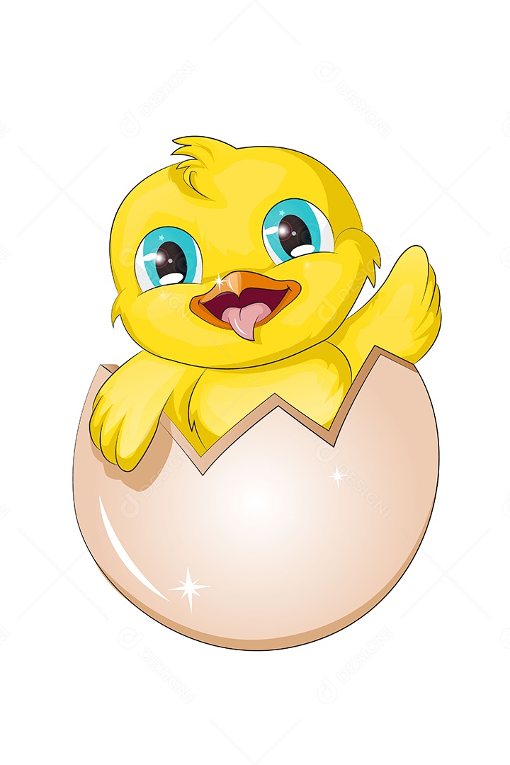 Pintinho Animal Ilustração Vetor EPS + AI