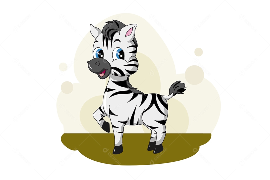 Zebra Animal Ilustração Vetor EPS + AI