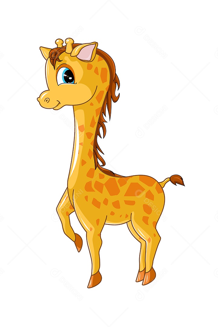 Girafa Animal Ilustração Vetor EPS + AI