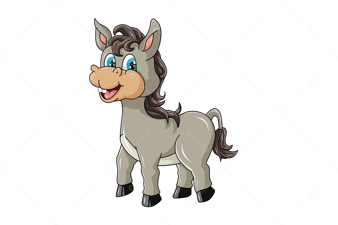 Burro Animal Ilustração Vetor EPS + AI