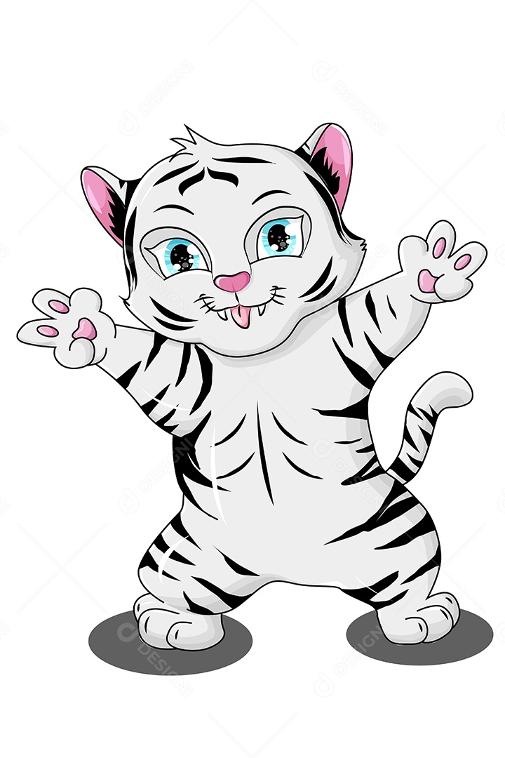 Tigre Animal Ilustração Vetor EPS + AI