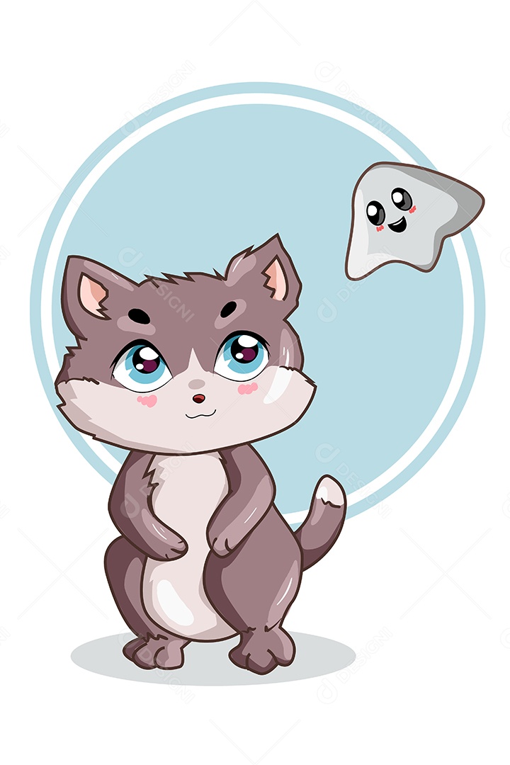 Gato Animal Ilustração Vetor EPS + AI