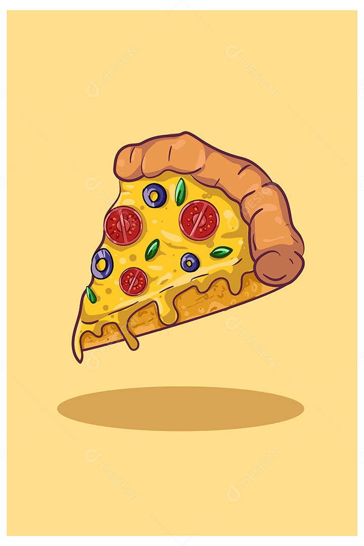 Pizza Ilustração Vetor EPS + AI