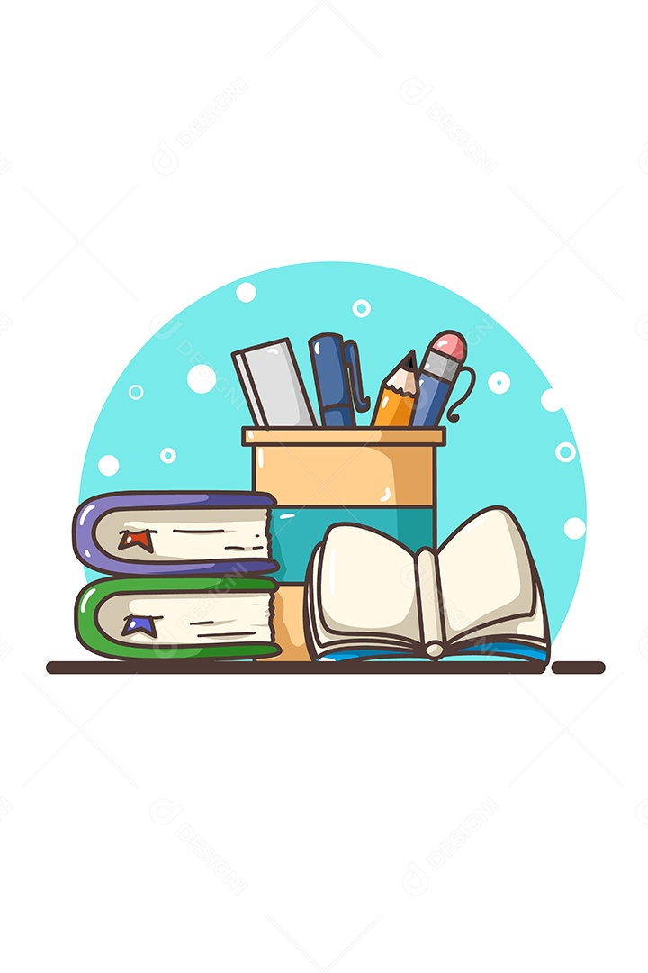 Livros Ilustração Vetor EPS + AI