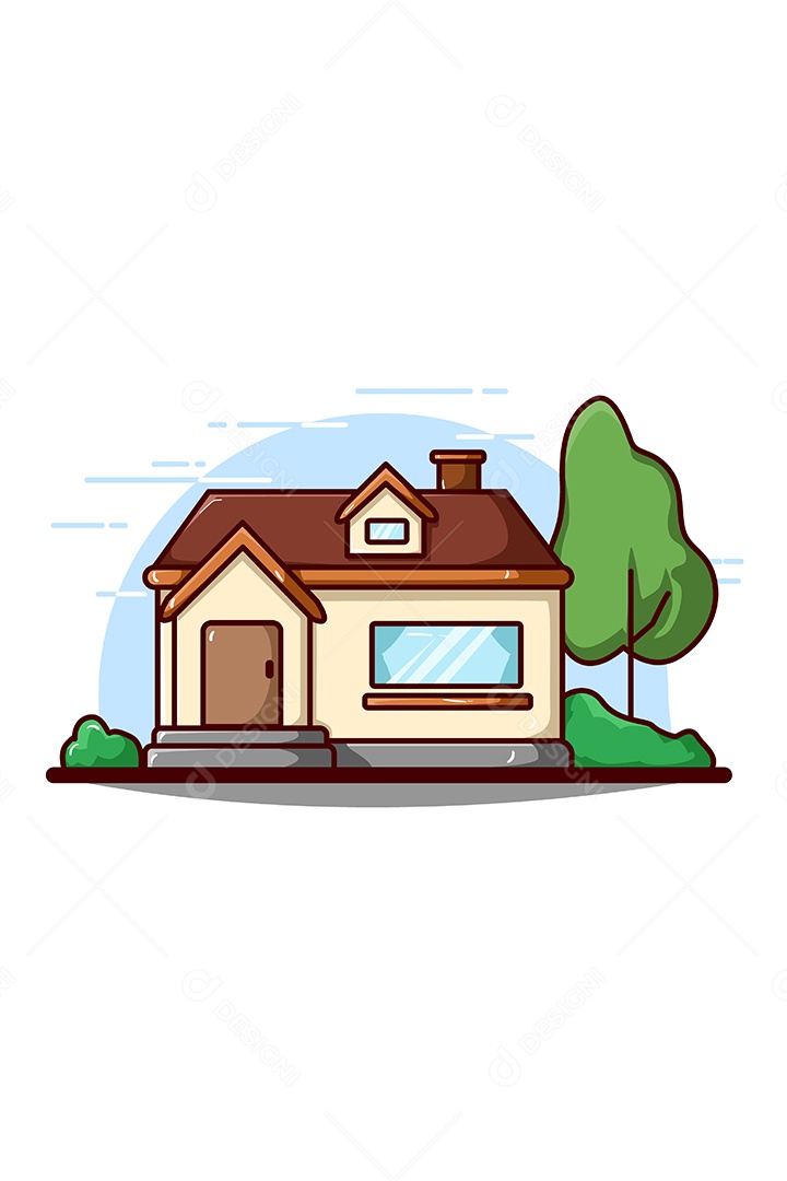 Casa Ilustração Vetor EPS + AI
