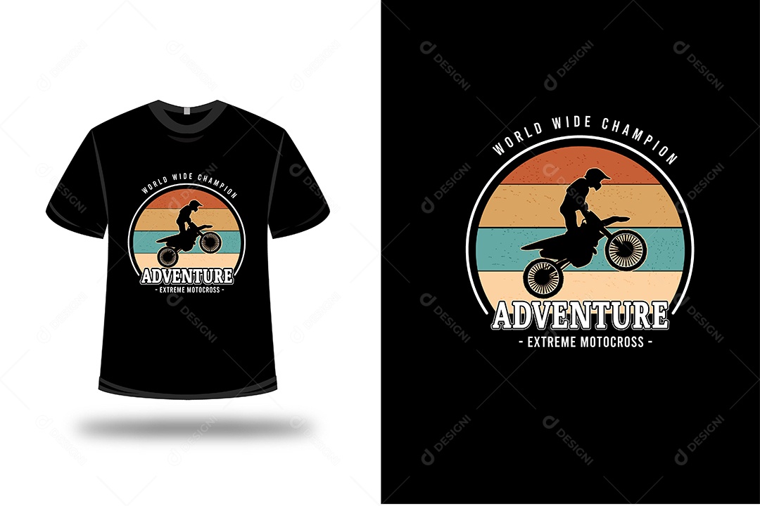 Camiseta Aventura Vetor EPS