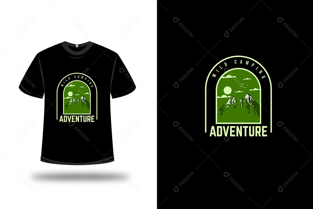 Camiseta Aventura Vetor EPS