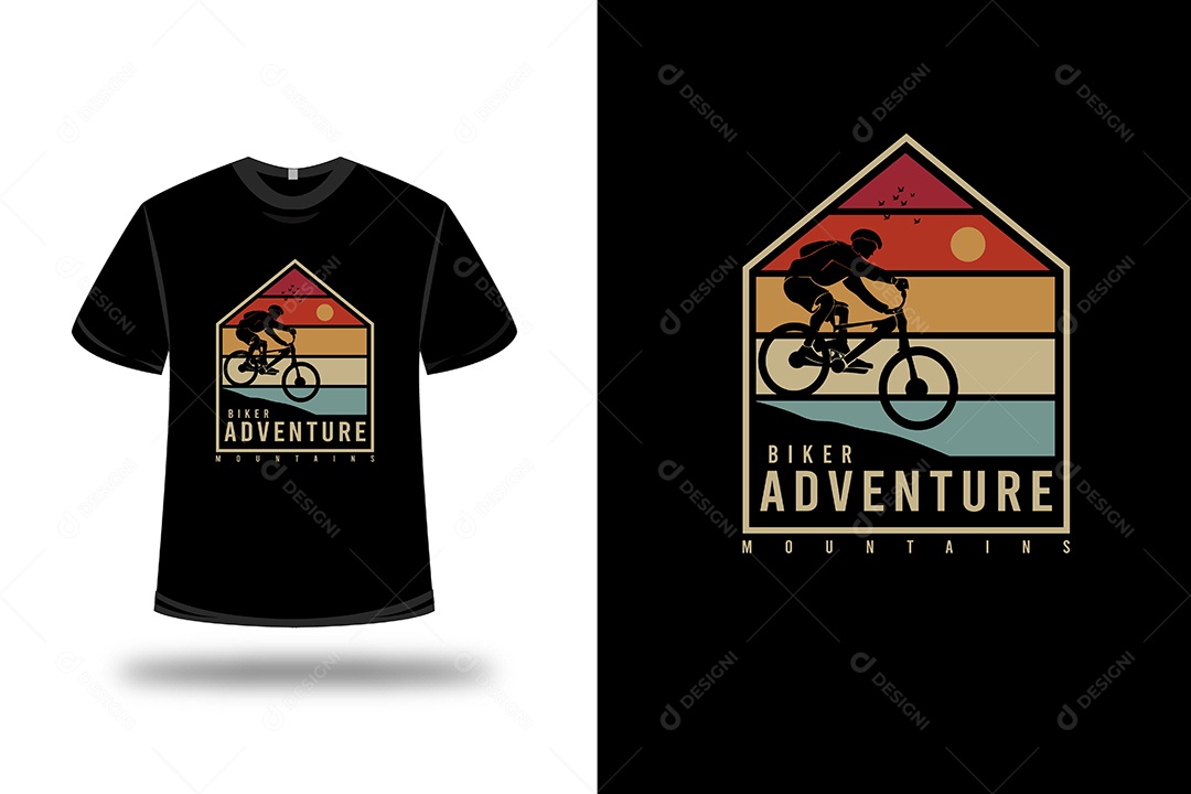 Camiseta Aventura Vetor EPS