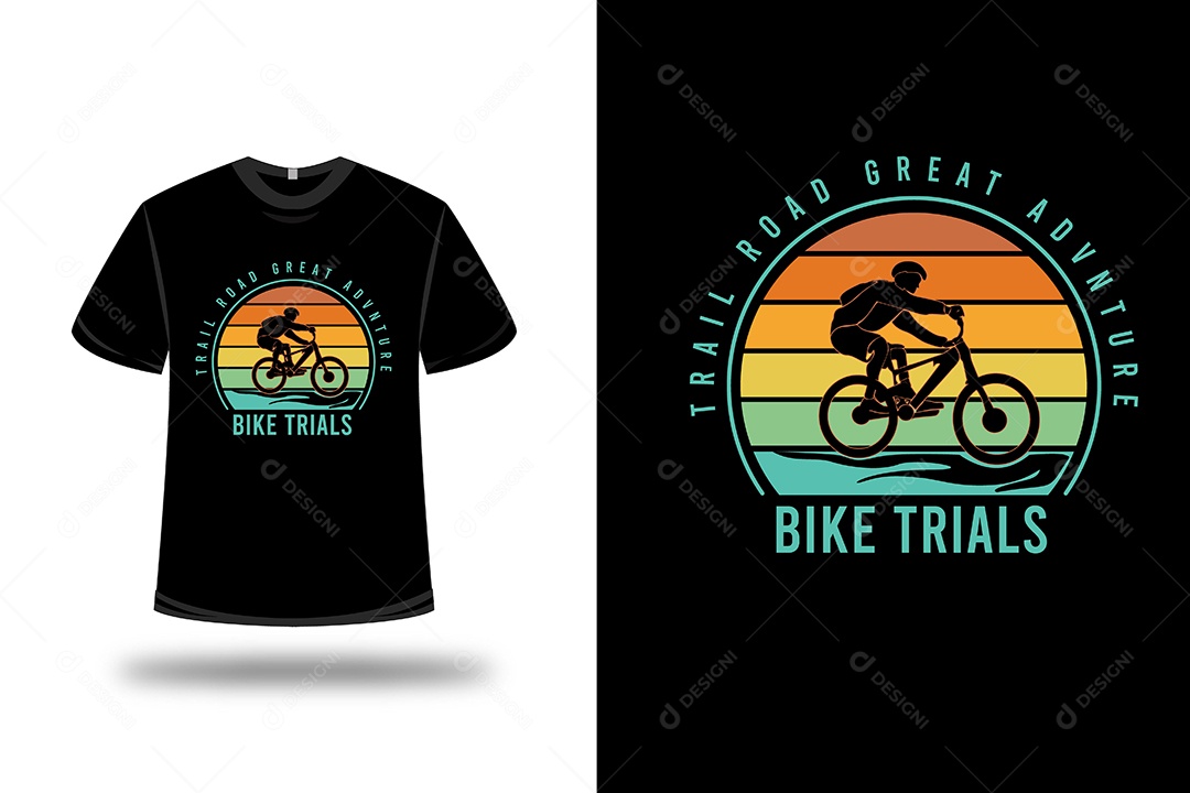 Camiseta Testes de Bicicleta Vetor EPS