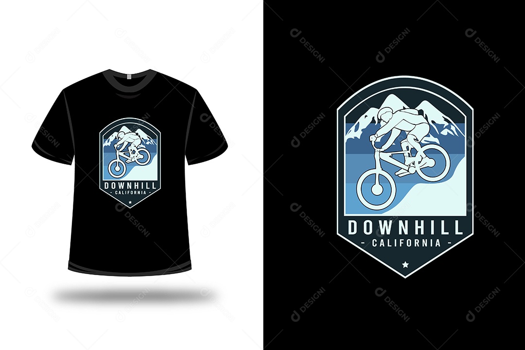 Camiseta  Ladeira Abaixo Vetor EPS