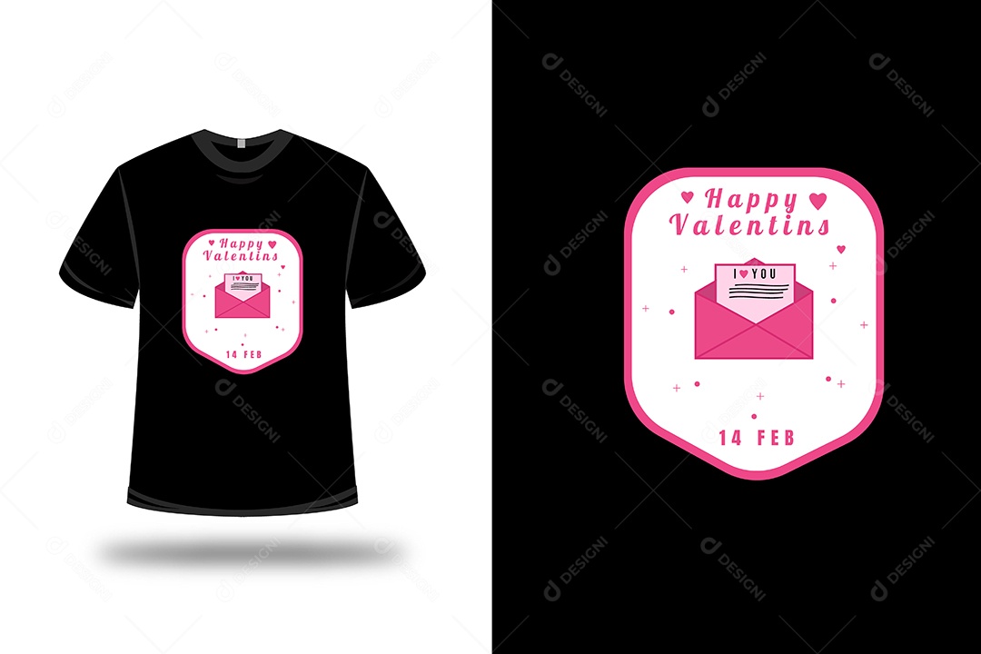 Camiseta Feliz dia dos Namorados Vetor EPS