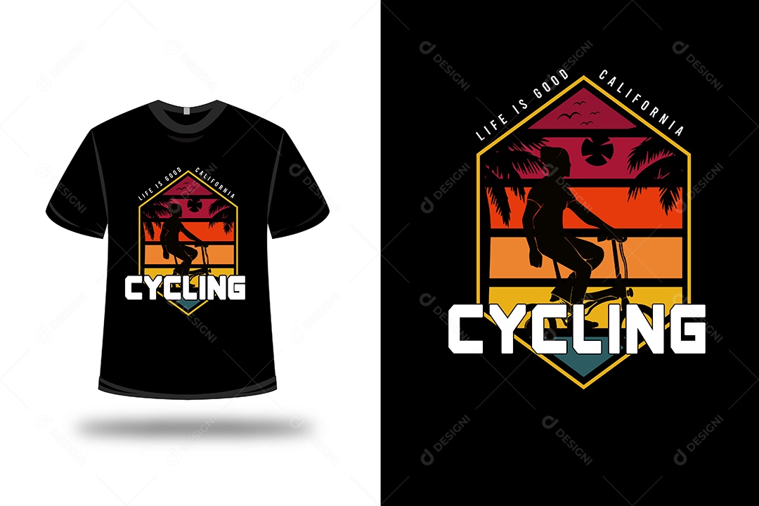 Camiseta Ciclismo Vetor EPS
