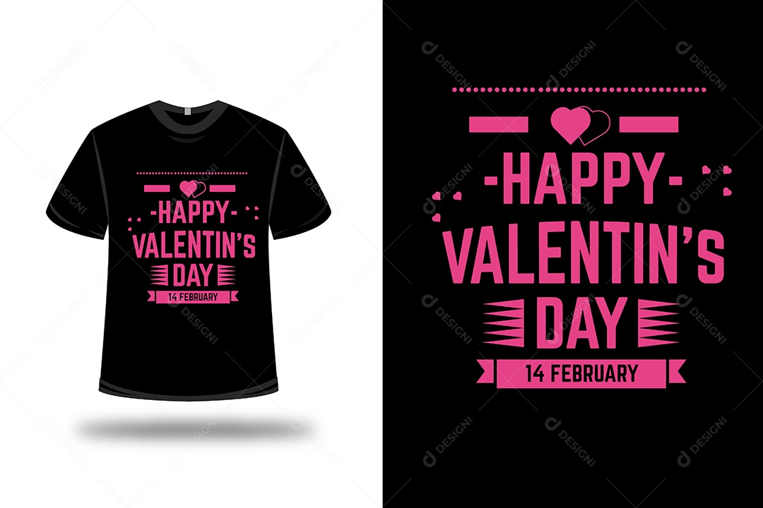 Camiseta Feliz dia dos Namorados Vetor EPS