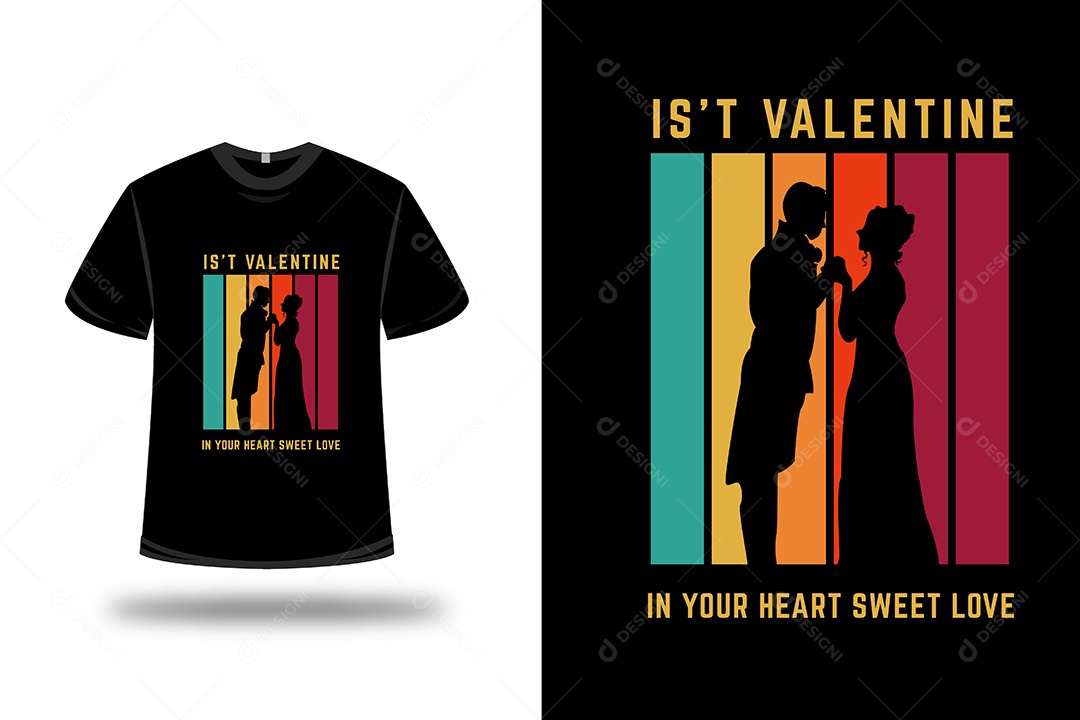 Camiseta Não é Dia dos Namorados Vetor EPS