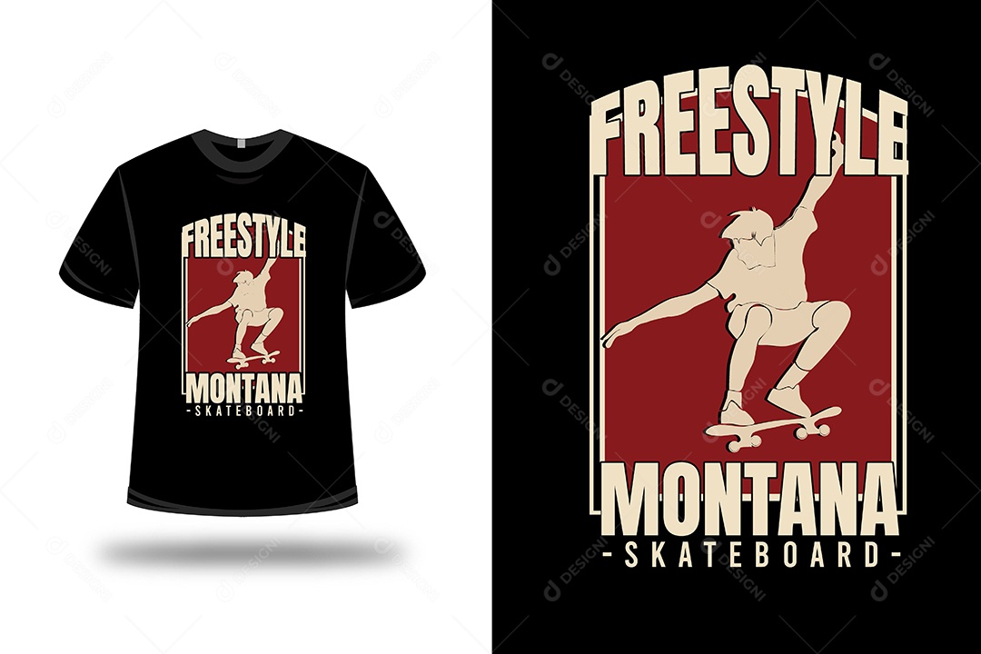 Camiseta Estilo Livre Vetor EPS