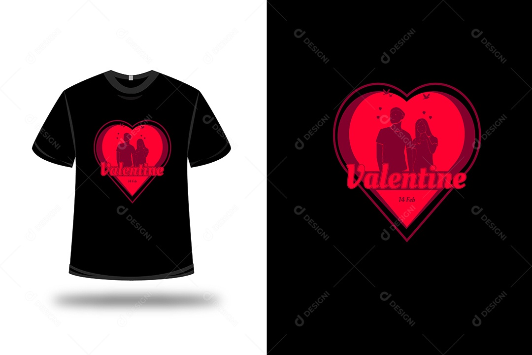 Camiseta dia dos Namorados Vetor EPS
