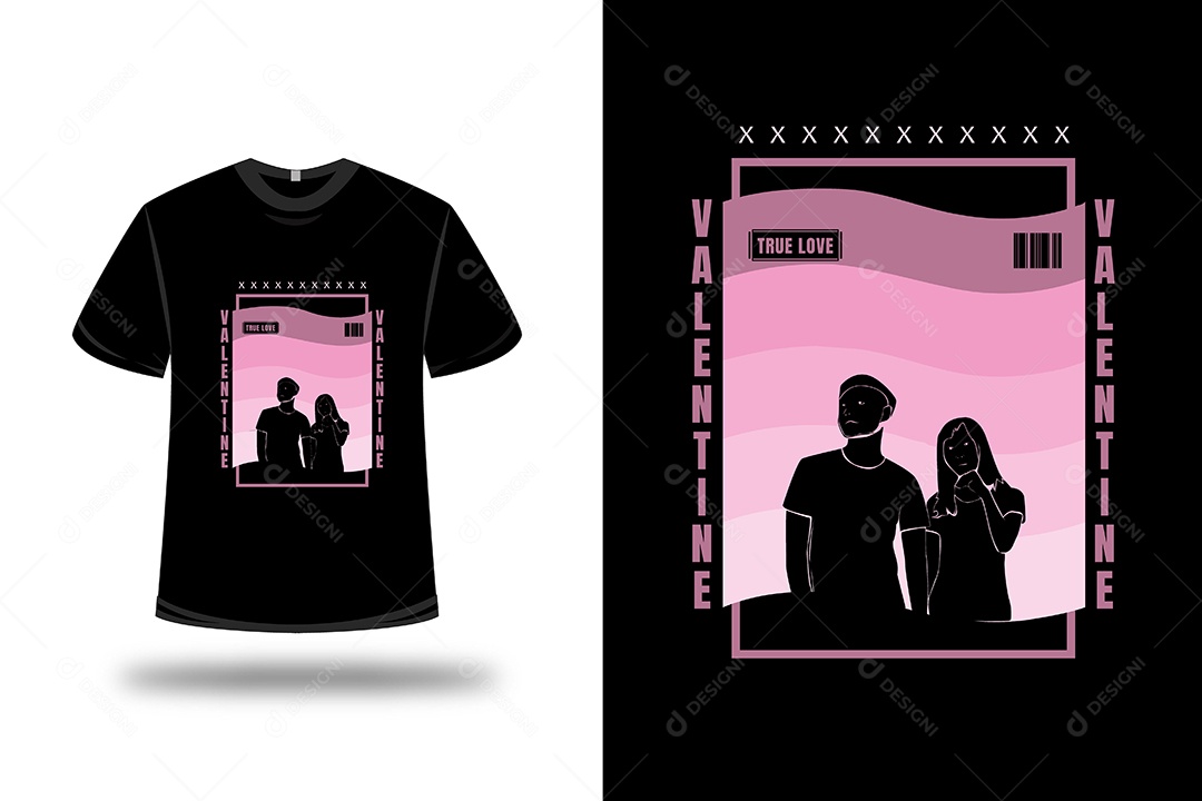 Camiseta dia dos Namorados Vetor EPS