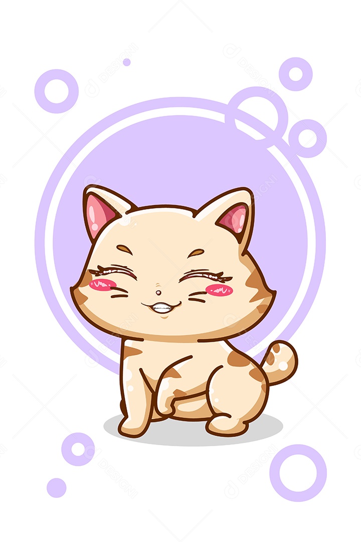 Gato Animal Ilustração Vetor EPS + AI