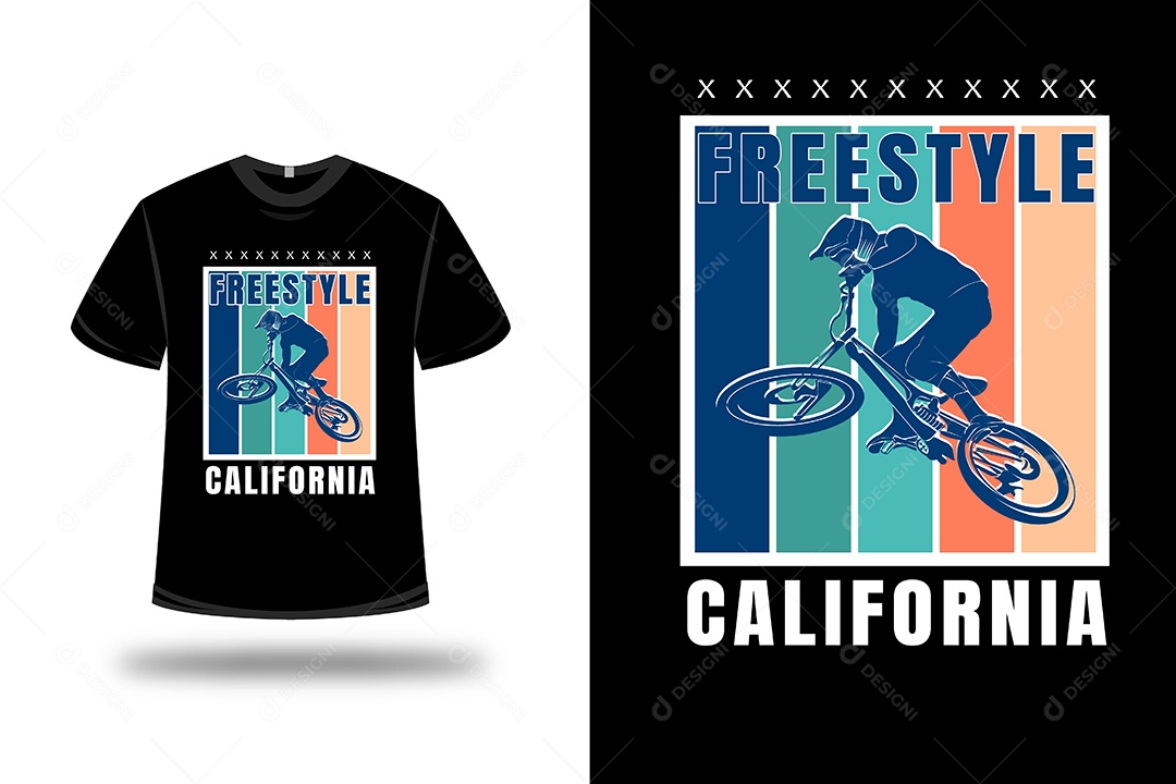 Camiseta Estilo Livre Vetor EPS