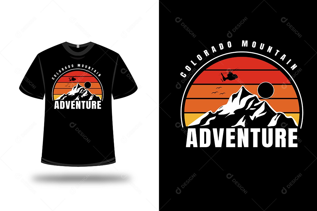 Camiseta Aventura Vetor EPS