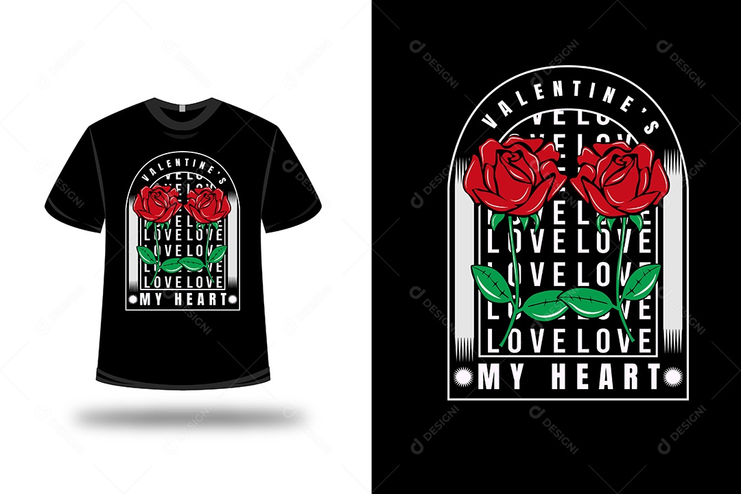 Camiseta dia dos Namorados Vetor EPS