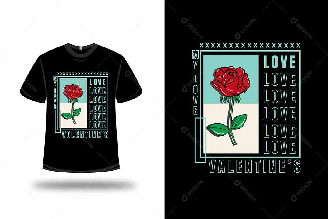 Camiseta dia dos Namorados Vetor EPS