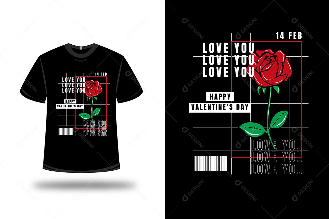 Camiseta dia dos Namorados Vetor EPS