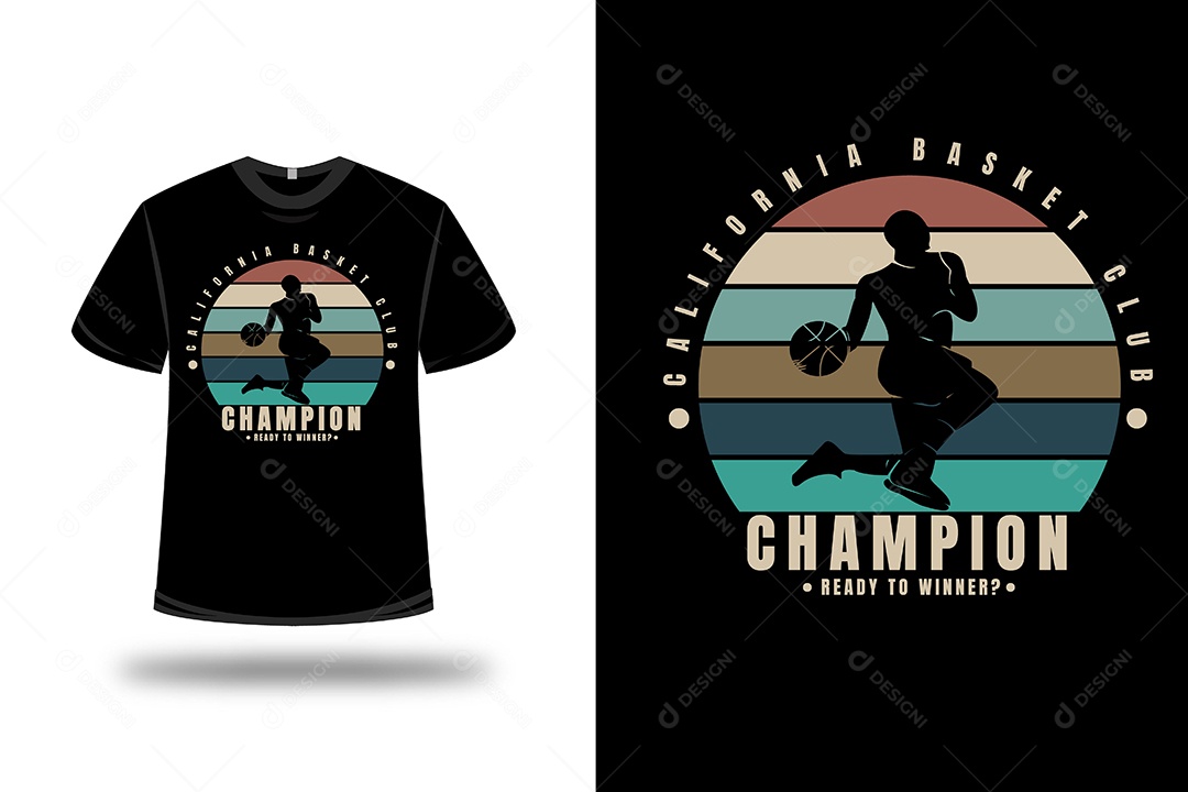 Camiseta Campeão Vetor EPS