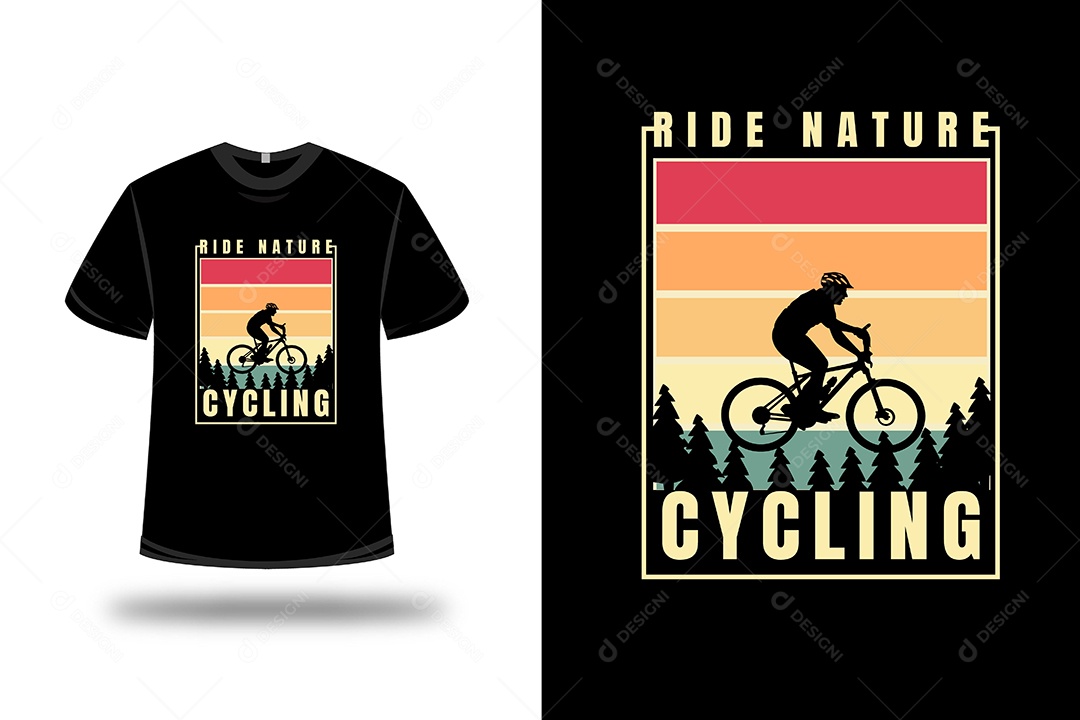 Camiseta Ciclismo Vetor EPS