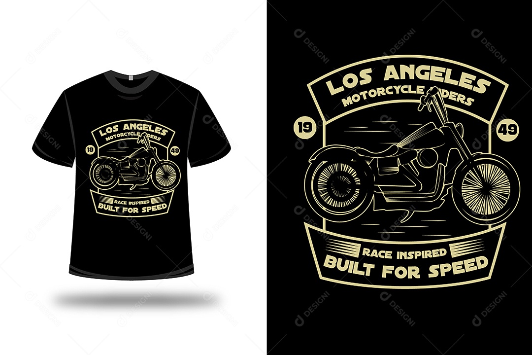 Camiseta Motocicleta Vetor EPS